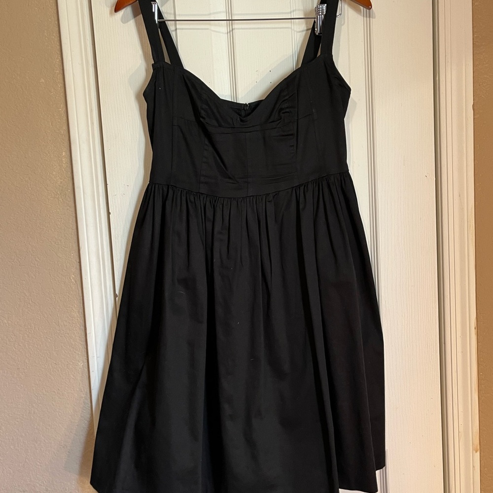 WINDSOR black corset top flare bottom dress